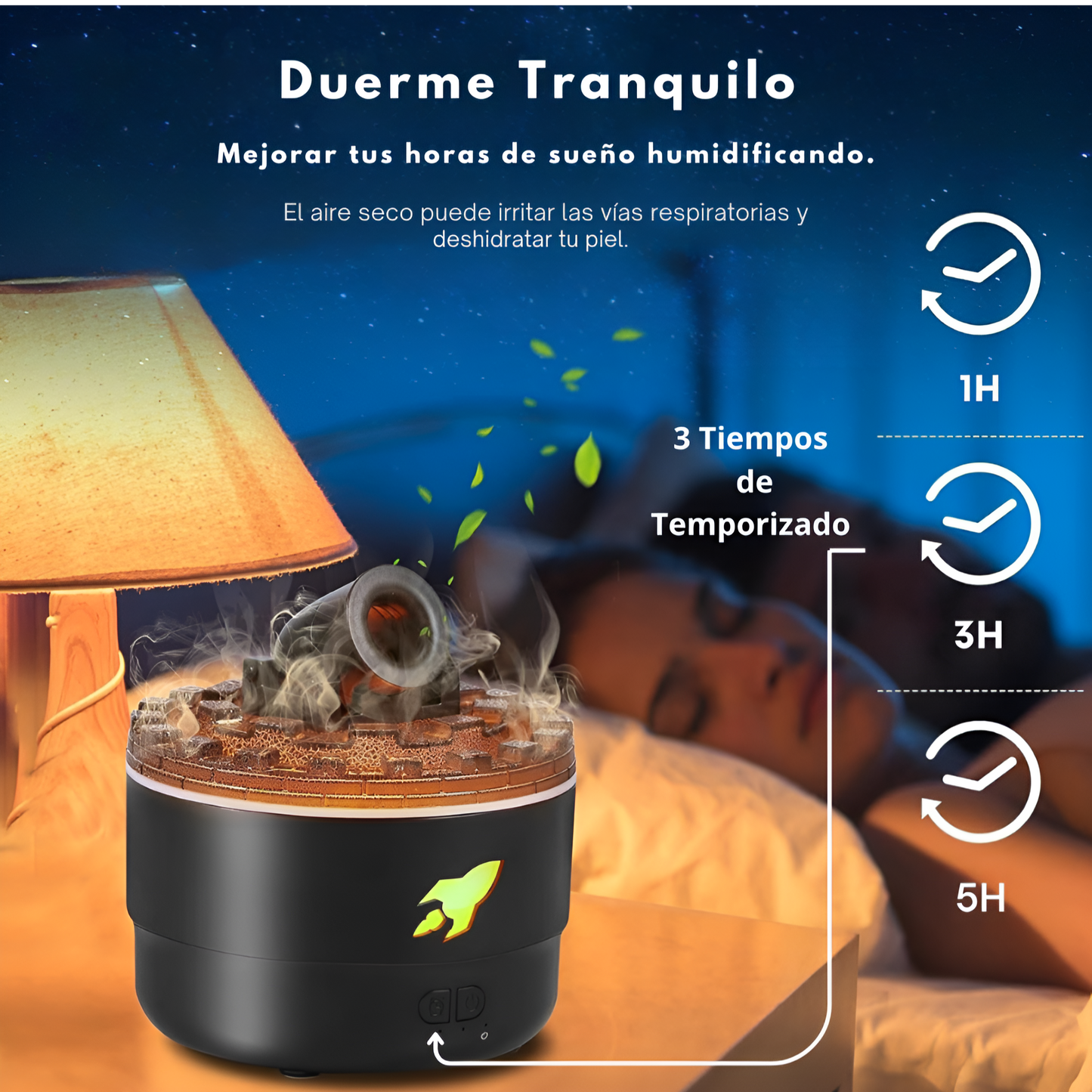 SmokeBlast™ HUMIDIFICADOR EN FORMA DE CAÑON